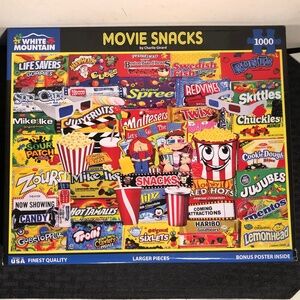 WHITE MOUNTAIN 1000PC 24x30" Girard Movie Snacks